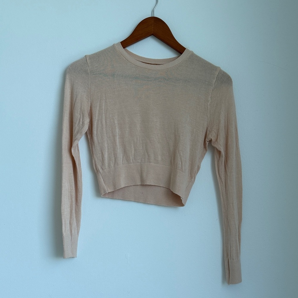 American Apparel blush pink Crop Top